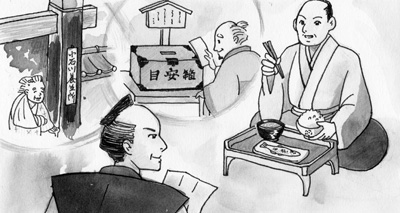 目安箱の歴史物イラスト