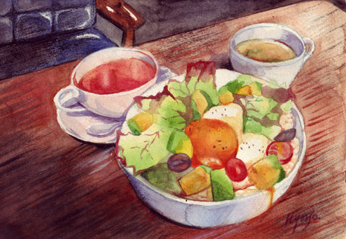 タコライスのイラスト